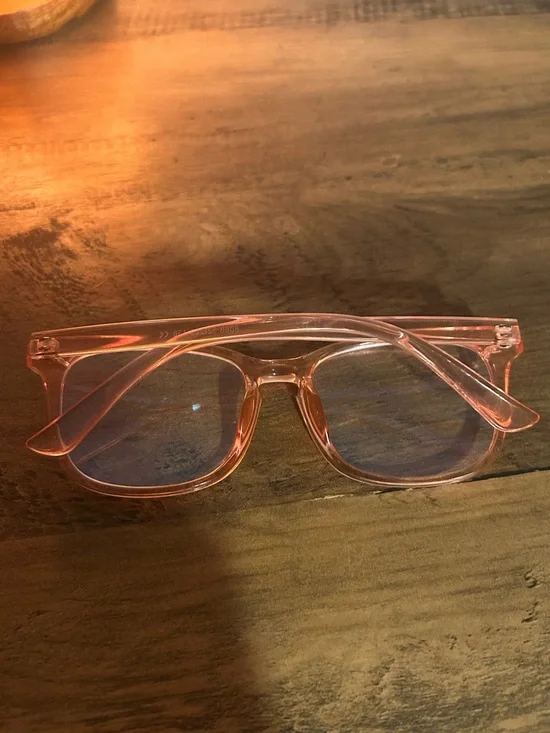 Transparent Pink and Clear Blue Light Glasses Duo - Picture 4 of 5